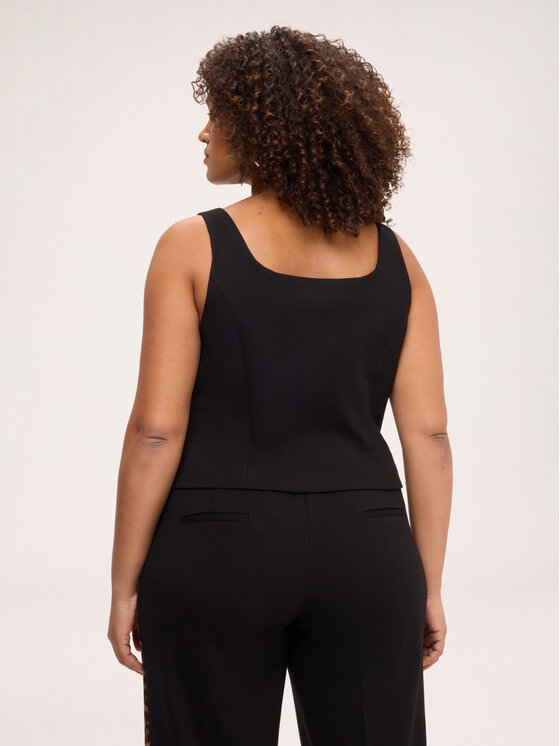 Fiorella Rubino Fiorella Rubino Bluzka 2124T002510N033 Czarny Cropp Fit