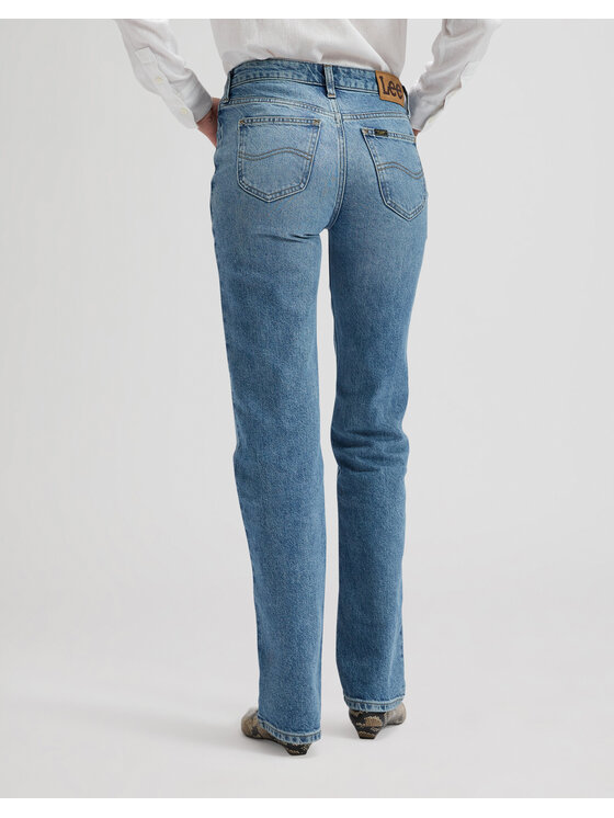 Lee Lee Jeansy LONDON Niebieski Straight Leg