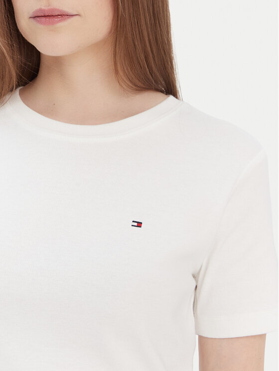 Tommy Hilfiger Tommy Hilfiger T-shirt New Cody WW0WW40587 Bianco Slim Fit