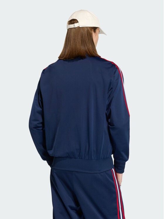 adidas adidas Bluza FIREBIRD Błękitny Loose Fit
