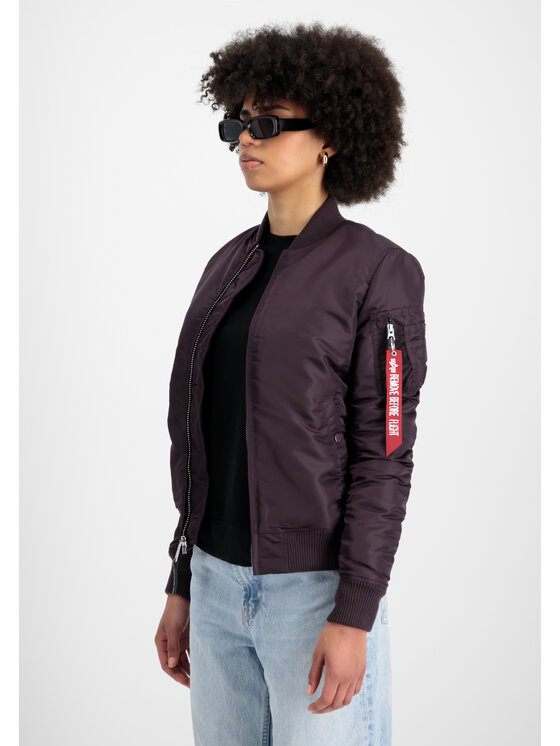 Alpha Industries Alpha Industries Kurtka bomber MA-1 VF 59 Bomber Jacket Women Fioletowy Slim Fit