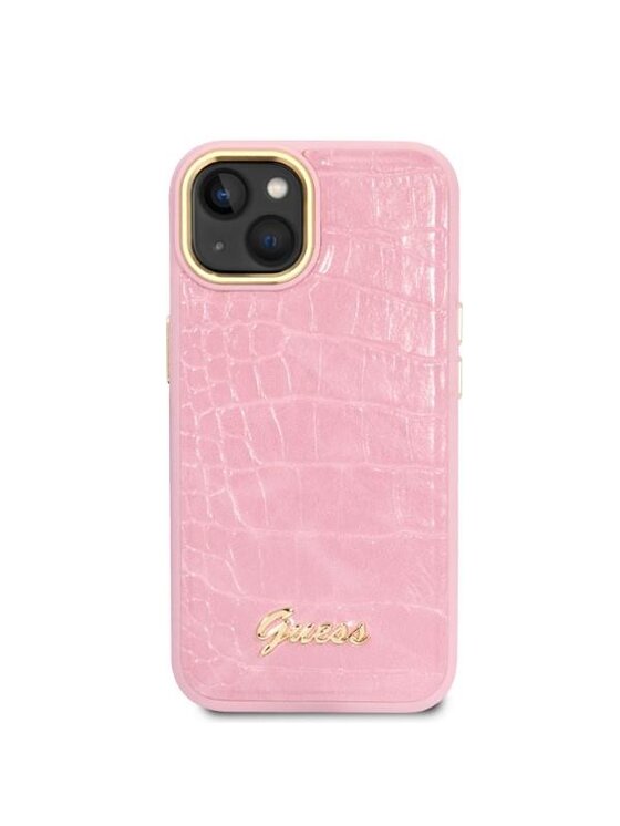 Guess Guess Etui na telefon iPhone 14 Plus Różowy