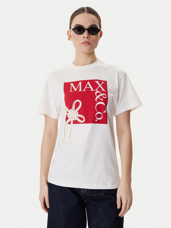 MAX&Co. MAX&Co. Tričko Mcivolare 2618971016200 Écru Regular Fit
