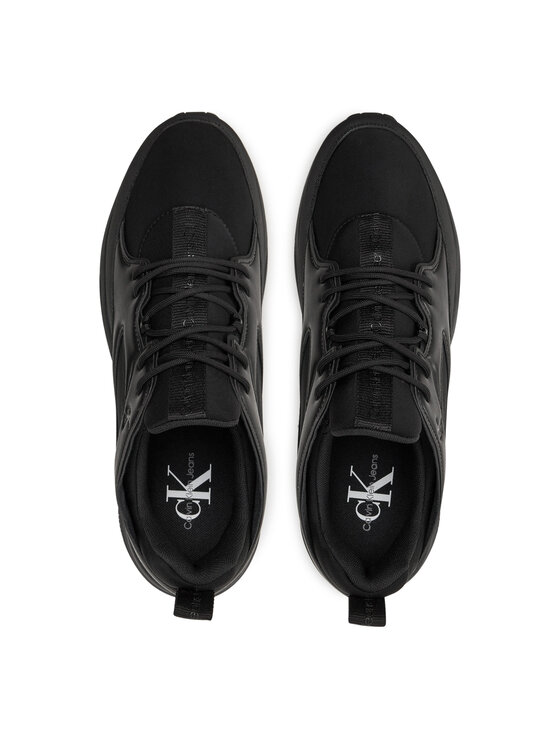 Calvin Klein Jeans Calvin Klein Jeans Laisvalaikio batai Retro Tennis Low Laceup Mtl YM0YM00991 Juoda