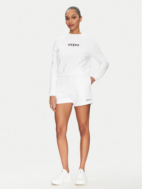 Guess Jeans Guess Jeans Спортивні шорти W5GD0O K68I4 Білий Relaxed Fit