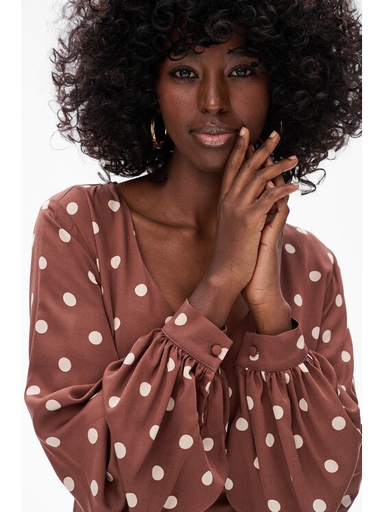 blue shadow blue shadow Sukienka codzienna Nika Brązowy Regular Fit