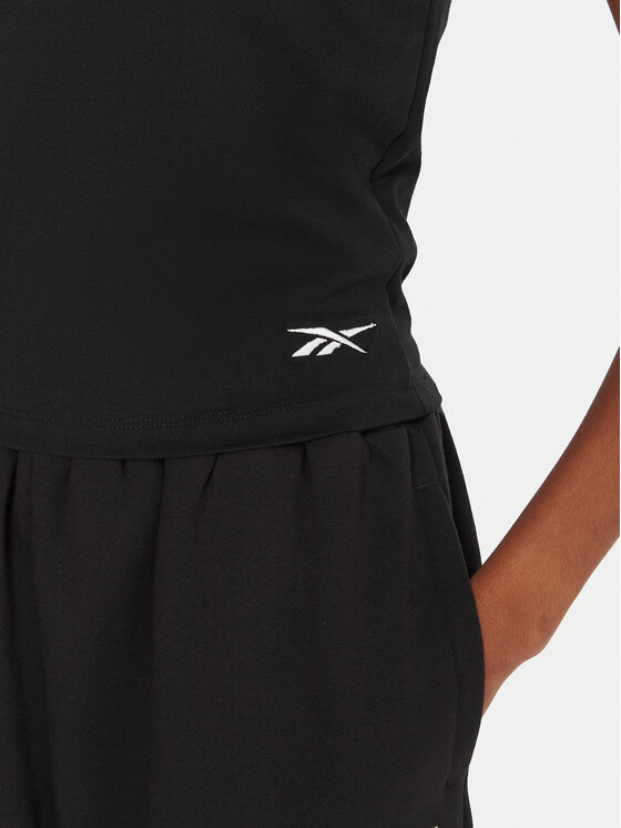 Reebok Reebok T-Shirt RK25309CCW Czarny Slim Fit