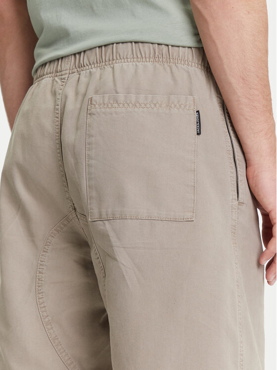 Jack & Jones Jack & Jones Bavlnené šortky Towen 12273685 Béžová Baggy Fit
