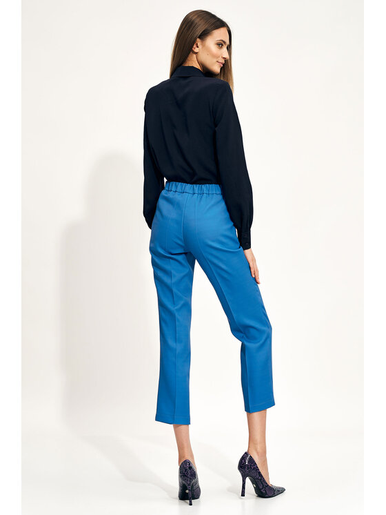 NIFE NIFE Kalhoty z materiálu SD70 Modrá Regular Fit