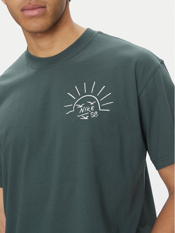 Nike Nike T-Shirt FZ5281 Zielony Regular Fit