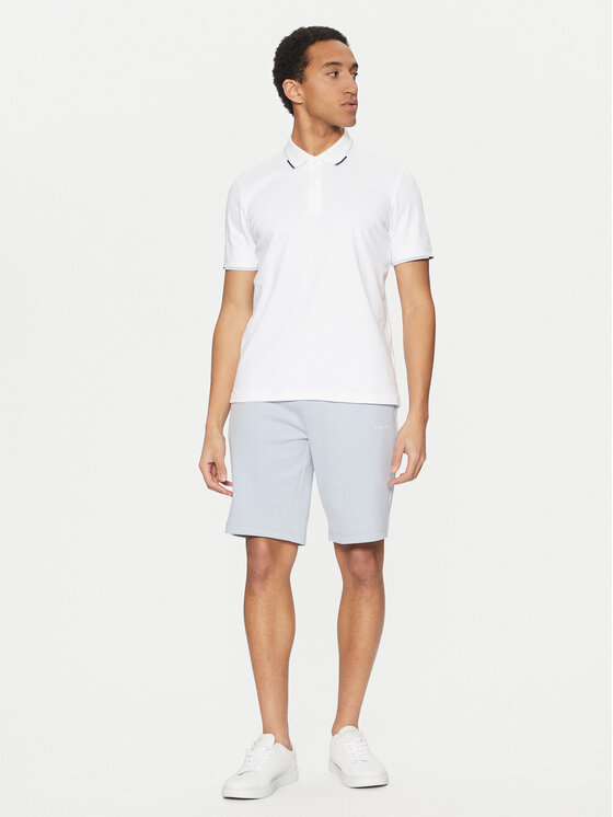 Calvin Klein Calvin Klein Тениска с яка и копчета K10K114130 Бял Regular Fit
