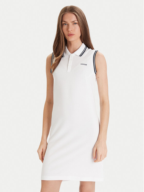 Guess Sukienka codzienna V5GK04 KCOK1 Biały Bodycon Fit