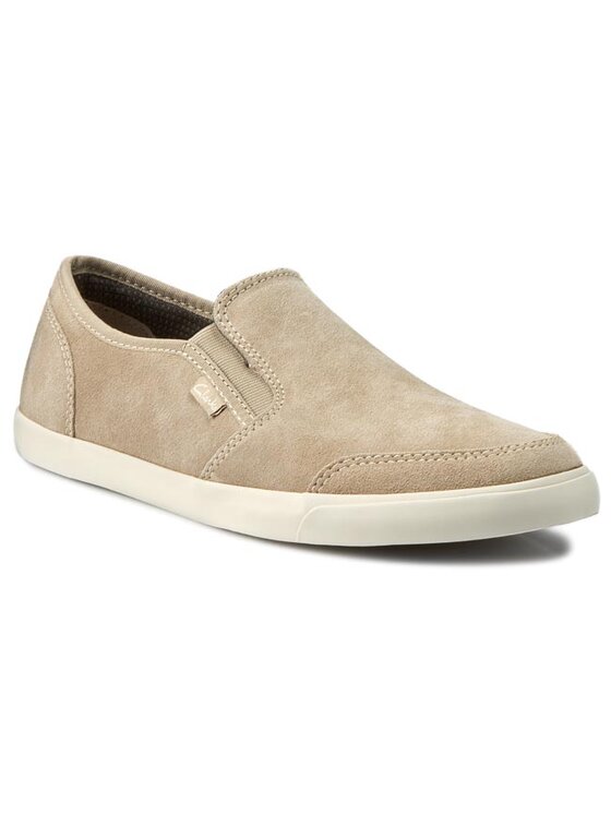 Clarks Clarks Félcipő Torbay Slipon 261084617 Bézs