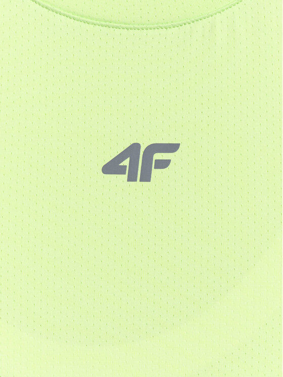4F 4F Koszulka techniczna JOY MOTION Żółty jasny Loose Fit