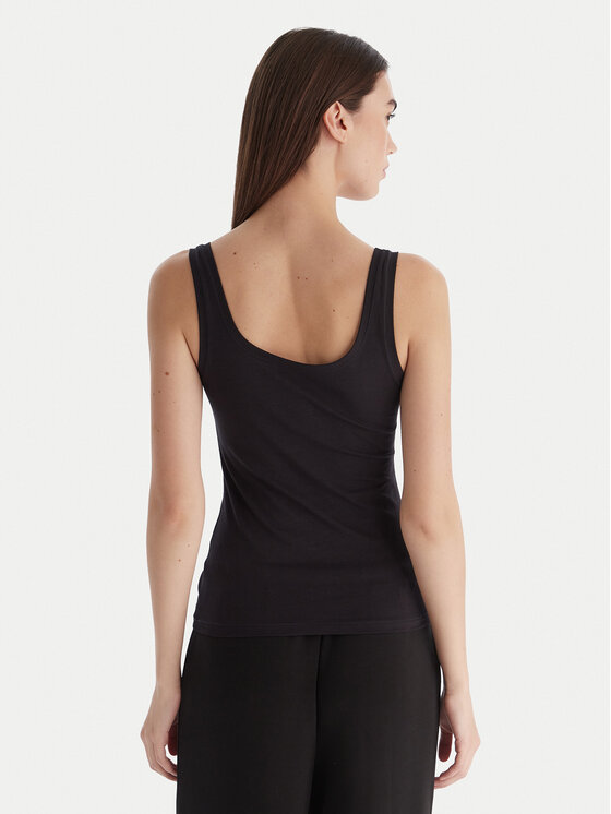 Hunkemöller Hunkemöller Top Singlet 302809 Czarny Slim Fit