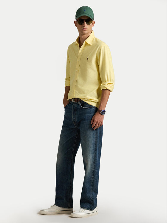 Polo Ralph Lauren Polo Ralph Lauren Πουκάμισο 710795462004 Κίτρινο Custom Fit