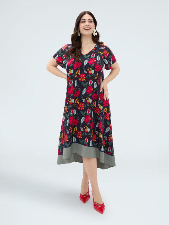 Fiorella Rubino Fiorella Rubino Vestito da giorno 7031L001205N0Z4 Blu A-Line Fit