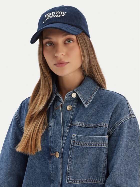 Tommy Jeans Tommy Jeans Baseball sapka Script AW0AW17908 Sötétkék