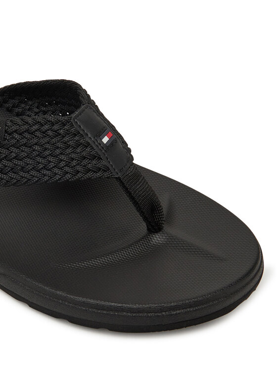 Tommy Hilfiger Tommy Hilfiger Varbavahesandaalid Molded Web Beach Sandal FM0FM05434 Must