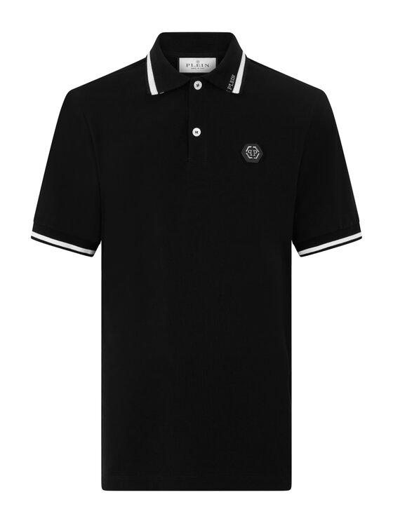 PHILIPP PLEIN PHILIPP PLEIN Polo 31372 Czarny Slim Fit