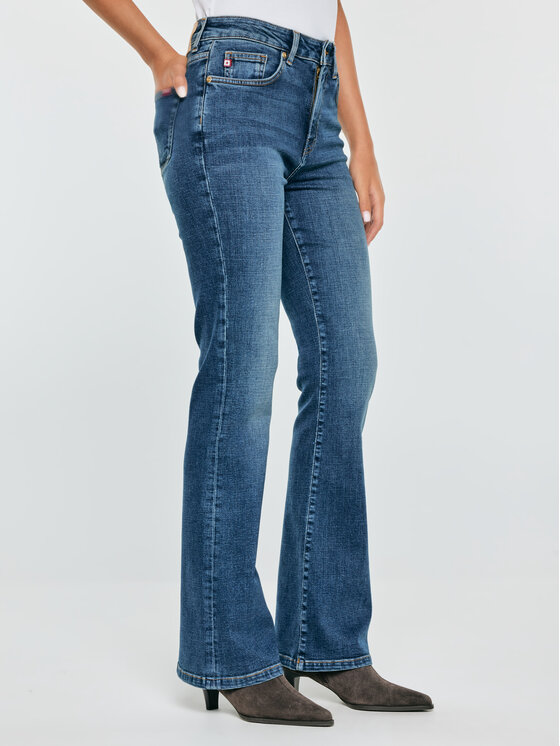 BIG STAR BIG STAR Jeansy CHIARA Niebieski Flare Fit