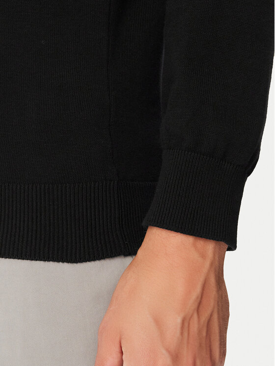 Lacoste Lacoste Sweter AH1951 Czarny Regular Fit