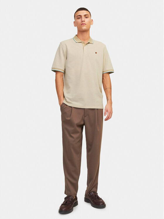 Jack&Jones Jack&Jones Polo Bluwin 12169064 Bež Regular Fit