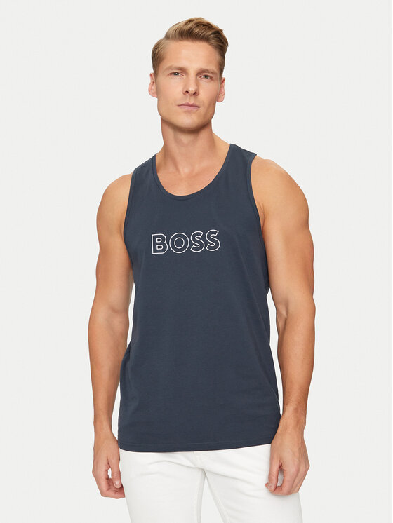 Boss Tank top Beach 50491711 Tmavomodrá Regular Fit