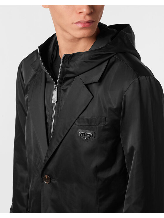 PHILIPP PLEIN PHILIPP PLEIN Marynarka 25597 Czarny Regular Fit