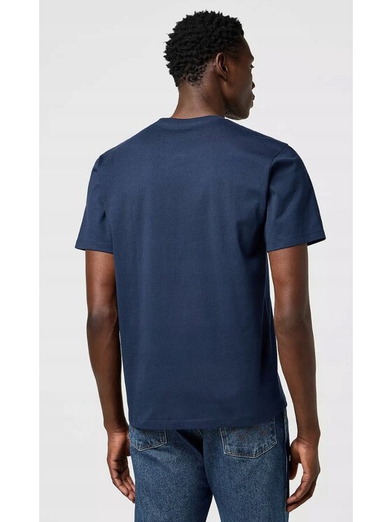 Wrangler Wrangler T-Shirt Americana Tee Niebieski Oversize