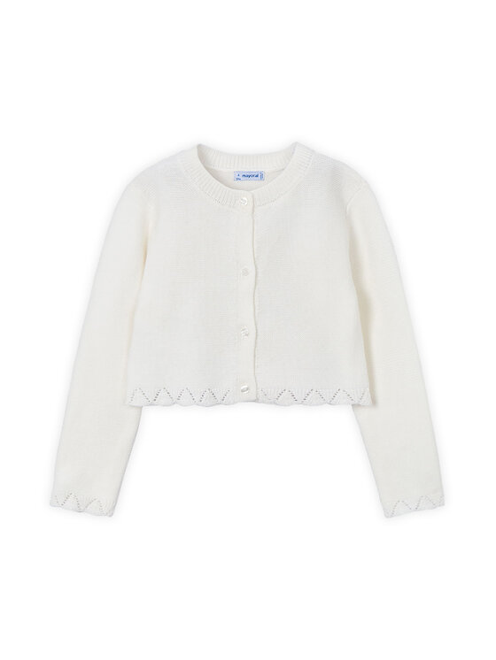 Mayoral Mayoral Strickjacke 4312 Écru Regular Fit
