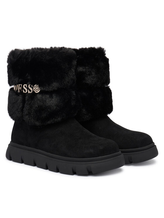 Guess Guess Μπότες Χιονιού FLFMEL ELE10 Μαύρο