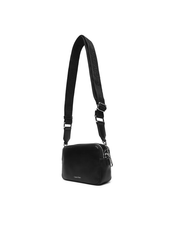 Calvin Klein Calvin Klein Soma Webbing Double Strap Camera Bag LV04F3165G Melns