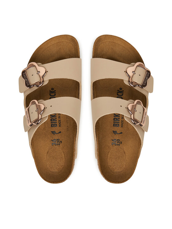 Birkenstock Birkenstock Klapki Arizona Flower Buckle Kids 1030419 D Écru