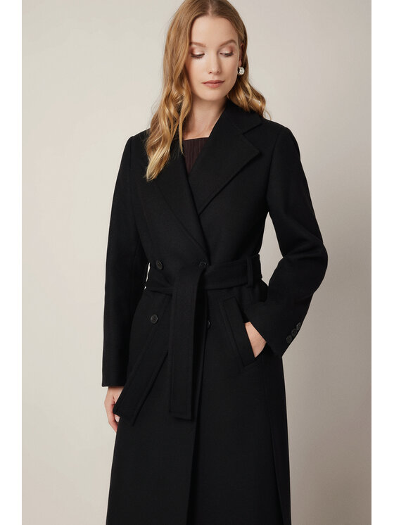 Lancerto Lancerto Płaszcz Lunaris PC073225000006 Czarny Regular Fit