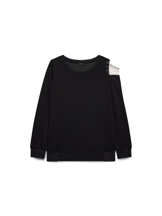 Fiorella Rubino Fiorella Rubino Bluza G863L009406N033 Czarny Regular Fit