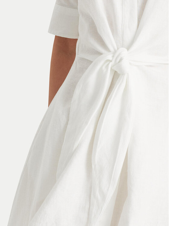 LAUREN RALPH LAUREN Lauren Ralph Lauren Рокля тип риза 200831364001 Бял Regular Fit