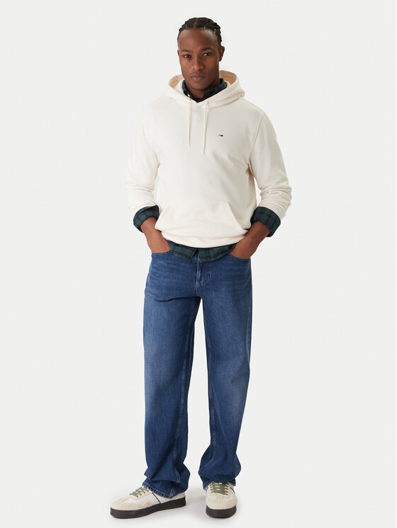 Tommy Jeans Tommy Jeans Pulóver DM0DM20742 Ekru Regular Fit