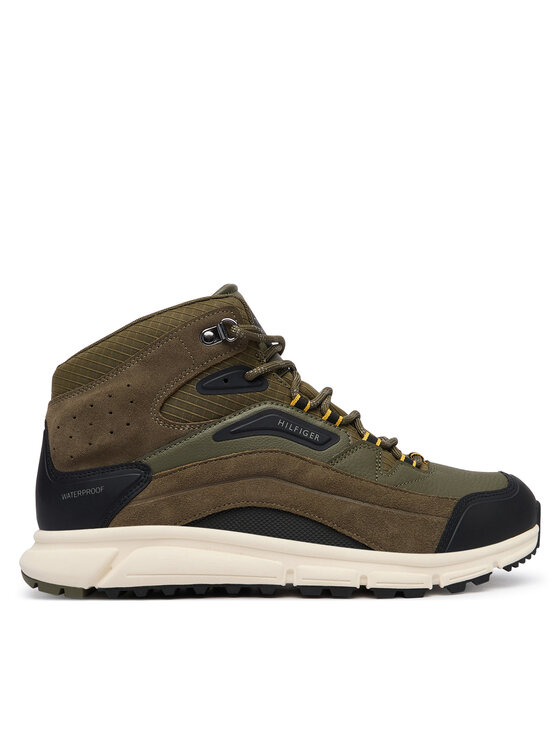 Tommy Hilfiger Tommy Hilfiger Sneakersy Wp Mix Chukka Runner FM0FM06022 Kaki