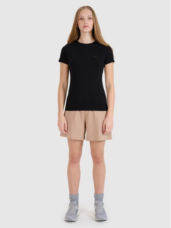 4F 4F T-shirt 4FRMM00TTSHF2709-10S Bianco Authentic Slim Fit