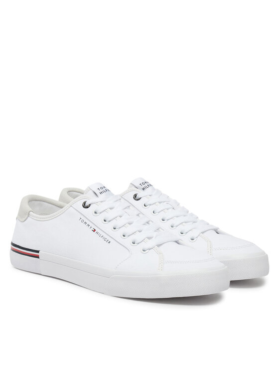 Tommy Hilfiger Tommy Hilfiger Tenisky Core Corporate Vulc Canvas FM0FM05398 Biela