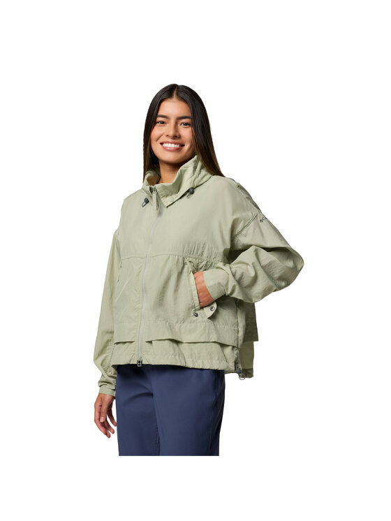Columbia Columbia Kurtka przejściowa Columbia Paracutie II Windbreaker Jacket Zielony Regular Fit