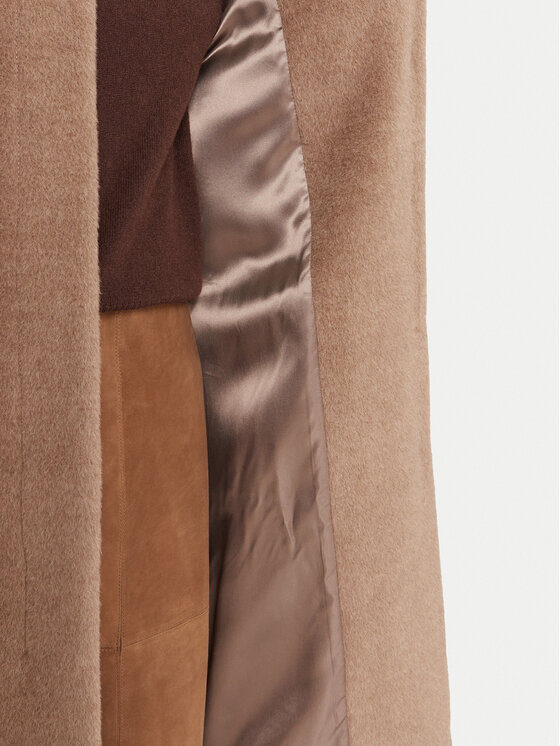 Marella Marella Cappotto di lana Icam 2523016122 Beige Regular Fit