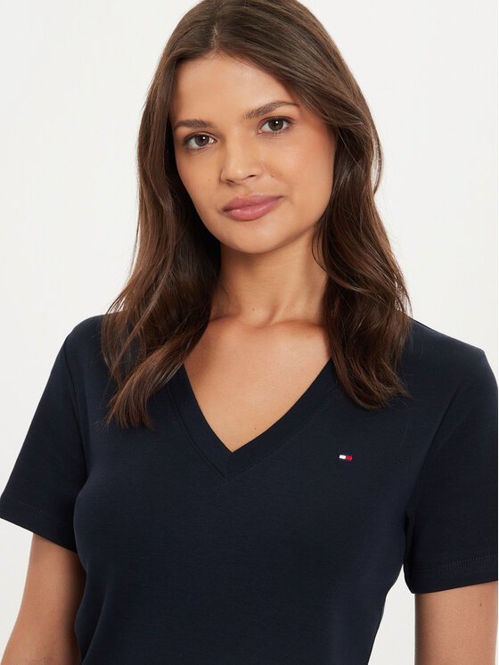 Tommy Hilfiger Tommy Hilfiger Póló New Cody WW0WW40584 Sötétkék Slim Fit