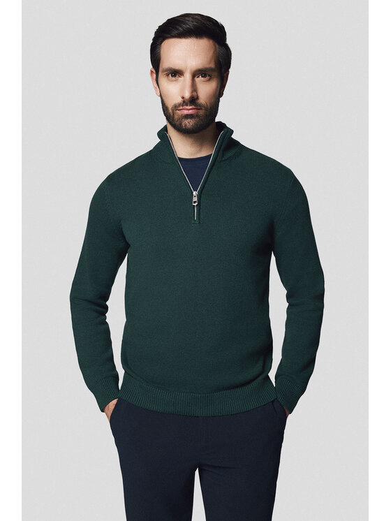 Sweter Lancerto, Rozmiar L, Zielony, Johan SW073224000087