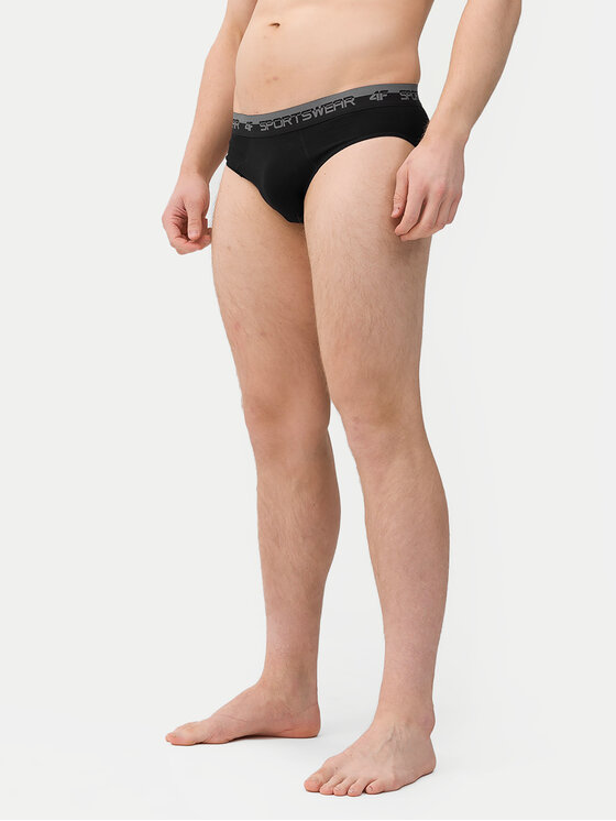 4F 4F 2er-Set Slips 4FWSS24UPTSM015 Schwarz