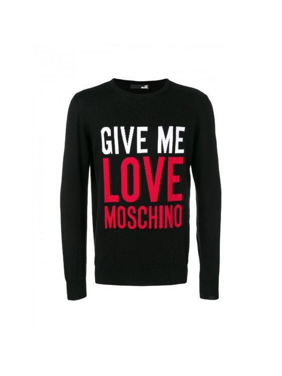 MOSCHINO MOSCHINO Sweter MSG4010X 0320 Czarny Reglan Fit