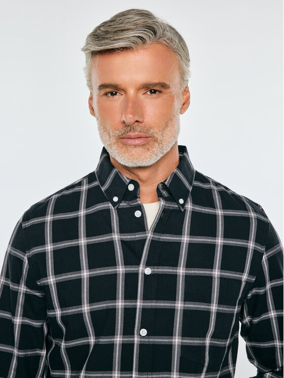 BIG STAR BIG STAR Koszula JORIS Czarny Basic Fit