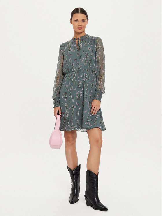ONLY ONLY Sukienka codzienna Tessa Eliza 15303601 Zielony Regular Fit