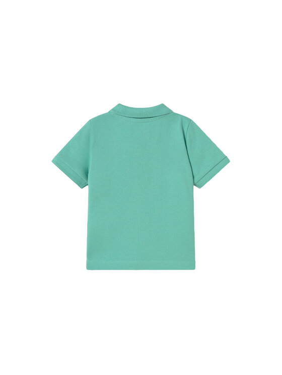 Mayoral Mayoral Тениска с яка и копчета 102 Зелен Regular Fit